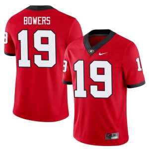 Mens Damn Good Dawgs University #19 Brock Bowers Red Jerseys - Image 1