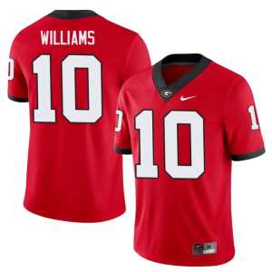 UGA Men #10 Red Elyiss Williams Game Jerseys - Image 1