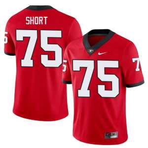 Men's Red Damn Good Dawgs Mason Short #75 College Jerseys - Image 1