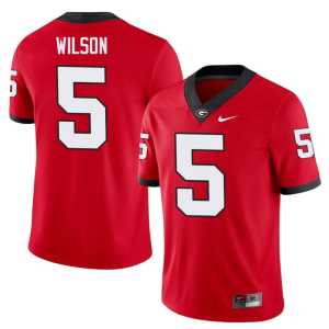 Damn Good Dawgs #5 Men's NCAA Raylen Wilson Red Jerseys - Image 1