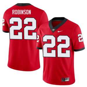 Men's Game UGA Red Todd Robinson #22 Jerseys - Image 1