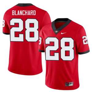 Red Men's Walter Blanchard #28 Football Go Dawgs Jersey - Image 1
