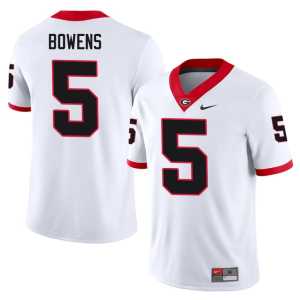 UGA Bulldogs Men #5 White Chauncey Bowens Limited Jersey - Image 1