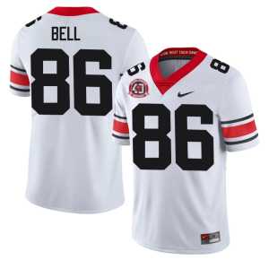 1980 National Champions 40th Anniversary Men White Dillon Bell #86 High School UGA Bulldogs Jersey - Image 1