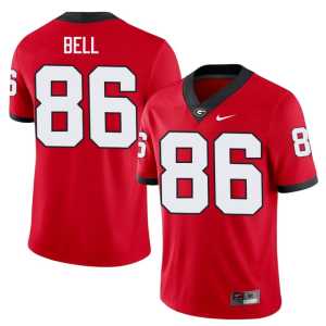 Stitched #86 Men UGA Red Dillon Bell Jersey - Image 1