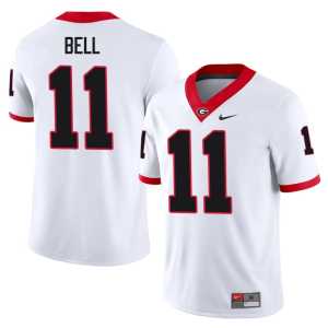 Jeremy Bell Damn Good Dawgs Mens White #11 High School Jerseys - Image 1