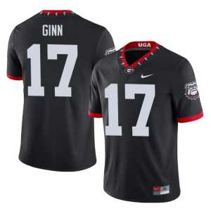 Mascot 100th Anniversary Men's #17 UGA Colter Ginn Game Black Jerseys - Image 1
