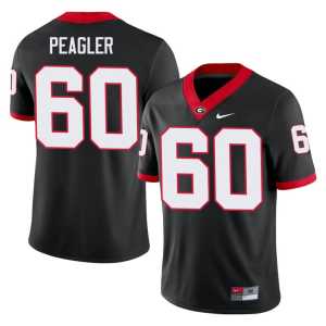 #60 Men's Henry Peagler Black Game Georgia Jersey - Image 1
