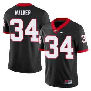 Herschel Walker #34 2026-27 Black Georgia Men's Jerseys - Image 1