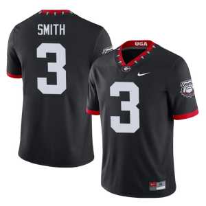 Mascot 100th Anniversary Black UGA #3 Roquan Smith Replica Mens Jerseys - Image 1