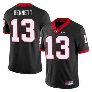 Stetson Bennett Go Dawgs Embroidery #13 Black Mens Jersey - Image 1