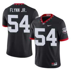 Mascot 100th Anniversary #54 High School Men's Black Dawgs Waltclaire Flynn Jr. Jersey - Image 1