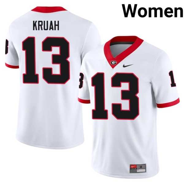 Women20202520AJ20Kruah20georgia20bulldogs20football20jersey20white.jpg