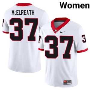 #37 DGDs Benjamin McElreath Replica Womens White Jersey - Image 1
