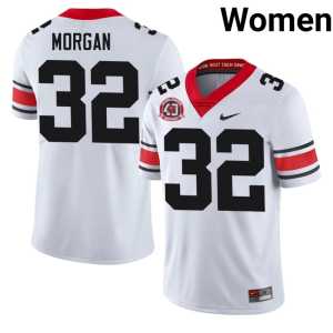 1980 National Champions 40th Anniversary Women's Damn Good Dawgs #32 White Player Jaylan Morgan Jersey - Image 1