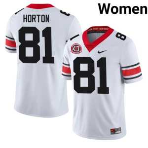 1980 National Champions 40th Anniversary Womens Josh Horton White High School University of Georgia #81 Jerseys - Image 1