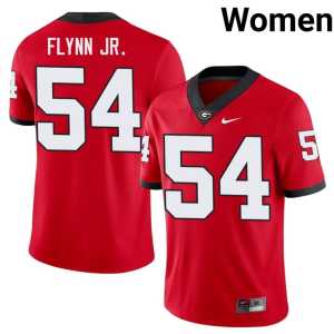 Replica Waltclaire Flynn Jr. Women's #54 Dawgs Red Jerseys - Image 1