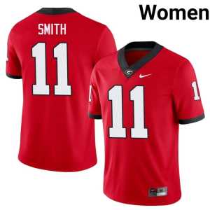 College Arian Smith Red #11 Women Go Dawgs Jerseys - Image 1