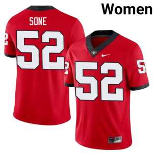 Women Red Embroidery Valdin Sone DGDs #52 Jerseys - Image 1