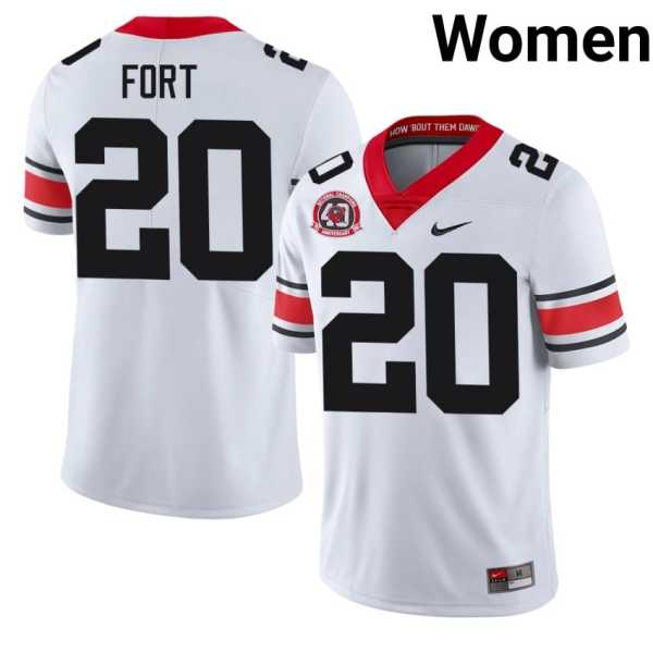 Women20202620Zech20Fort20georgia20bulldogs20football20jersey20198020national20champions2040th20anniversary20white.jpg
