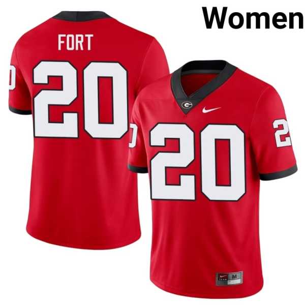 Women20202620Zech20Fort20georgia20bulldogs20football20jersey20red.jpg