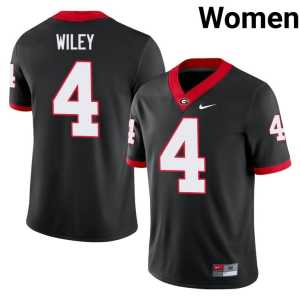 #4 College Black Damn Good Dawgs CJ Wiley Women Jerseys - Image 1
