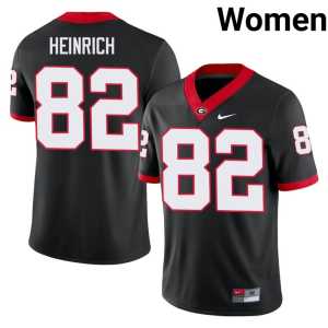Women's Black Go Dawgs Alumni #82 Colton Heinrich Jerseys - Image 1