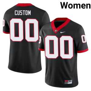 Women's Black Alumni #00 Georgia Custom Jerseys - Image 1