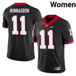 Darren Ikinnagbon #11 2025 Dawgs Black Women Jerseys - Image 1