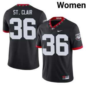 Mascot 100th Anniversary Women #36 High School Jackson St. Clair DGDs Black Jerseys - Image 1
