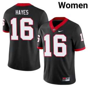 Maurice Hayes Women's Official UGA #16 Black Jersey - Image 1