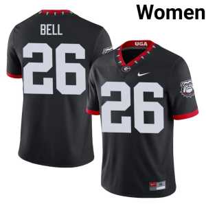 Mascot 100th Anniversary Georgia #26 2026-27 Women's Micah Bell Black Jersey - Image 1