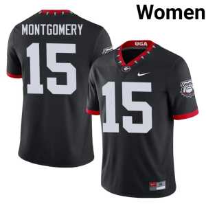 Mascot 100th Anniversary High School Women UGA #15 Black Ryan Montgomery Jersey - Image 1