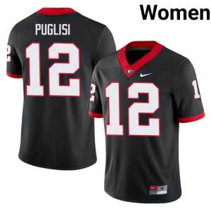 Ryan Puglisi Black #12 Alumni Damn Good Dawgs Women Jerseys - Image 1