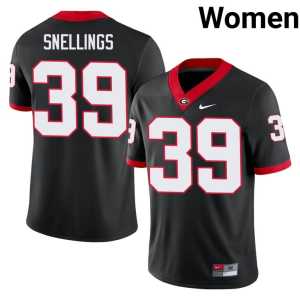 Womens #39 DGDs Will Snellings Black Official Jerseys - Image 1