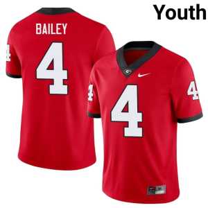 Red Game #4 Dawgs Youth Champ Bailey Jerseys - Image 1