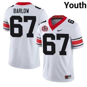 1980 National Champions 40th Anniversary White Youth University of Georgia #67 Football Clinton Barlow Jerseys - Image 1