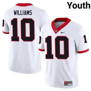Bulldog Nation White #10 Game Elyiss Williams Youth Jerseys - Image 1