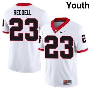 Jaden Reddell 2026-27 White #23 UGA Youth Jersey - Image 1