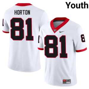 Stitched Dawgs Josh Horton #81 Youth White Jersey - Image 1