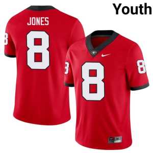 College Youth Red Demello Jones #8 Georgia Jersey - Image 1