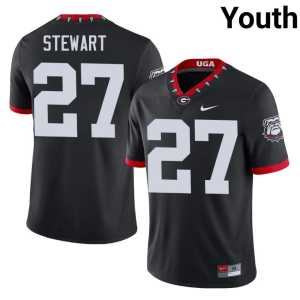 Mascot 100th Anniversary #27 Youth Blake Stewart Stitched Black Go Dawgs Jerseys - Image 1