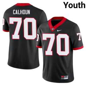 Daniel Calhoun Youth #70 College Go Dawgs Black Jersey - Image 1