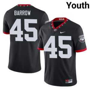 Mascot 100th Anniversary Black #45 UGA Bulldogs Eli Barrow 2026-27 Youth Jersey - Image 1