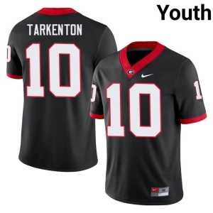 Fran Tarkenton #10 Youth Game Black Go Dawgs Jerseys - Image 1