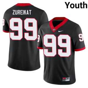 #99 Black Embroidery Harran Zureikat UGA Youth Jersey - Image 1