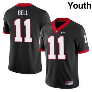 #11 Jeremy Bell NCAA Black DGDs Youth Jerseys - Image 1