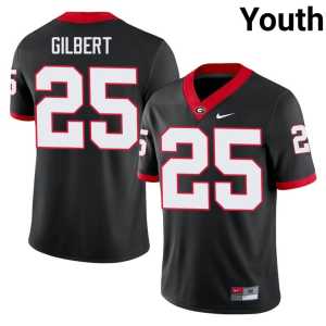 Black UGA Bulldogs #25 Game Jontae Gilbert Youth Jersey - Image 1