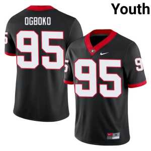 #95 Game Black Youth Dawgs Nnamdi Ogboko Jersey - Image 1
