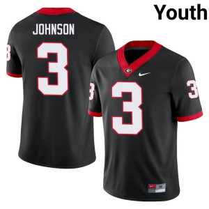 Quintavius Johnson Black Damn Good Dawgs #3 Youth NCAA Jerseys - Image 1